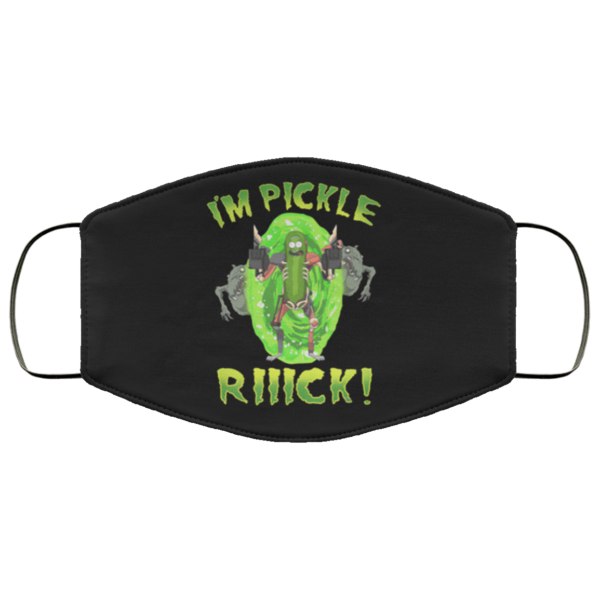 Im pickle rick face mask Washable Reusable