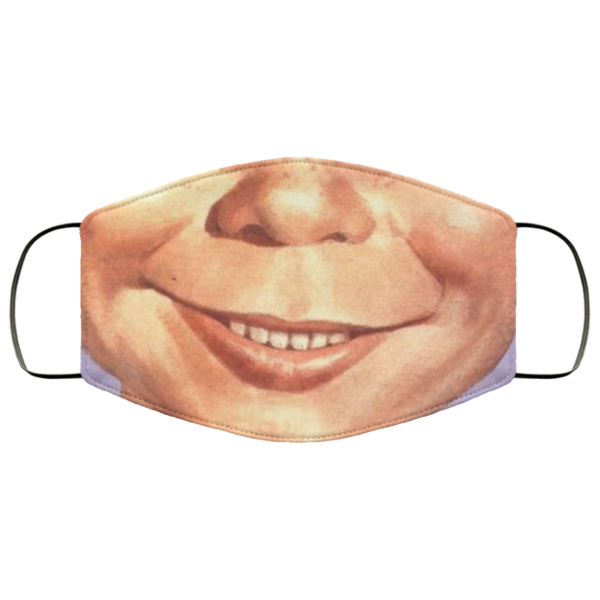 Alfred E Neuman What Me Worry face mask Washable Reusable