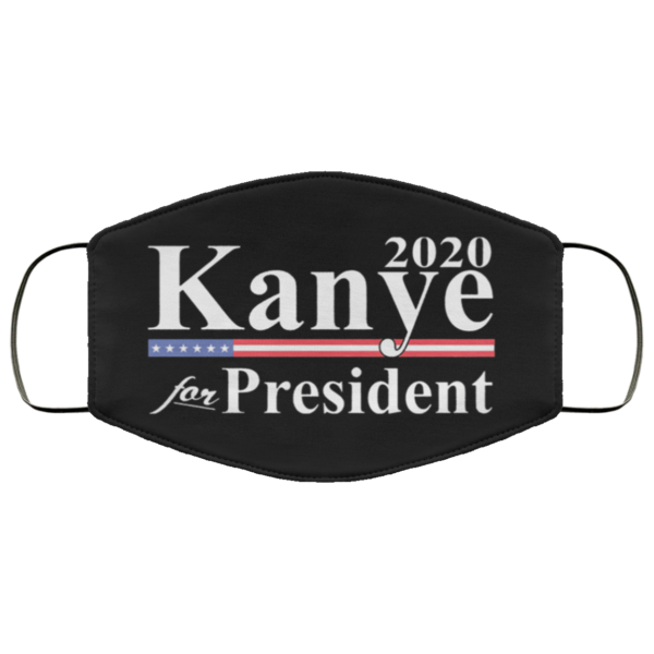 Kanye For President 2020 face mask Washable Reusable