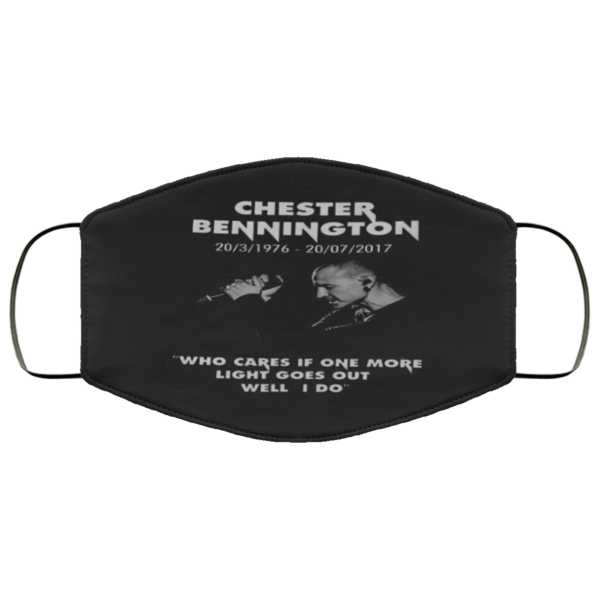 Chester Bennington who cares if one more light goes out face mask Washable Reusable