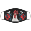 Seamless Floral Face Mask  Flower Chicken Face Mask