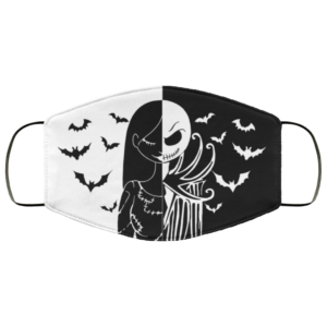 Jack Skellington and Sally The Nightmare Before Christmas Face Mask