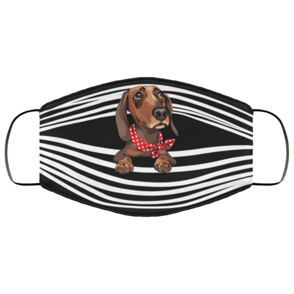 Funny Dachshund Dog Dad Gifts Face Mask