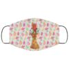 Seamless Floral Face Mask  Funny Daisy Chicken Face Mask
