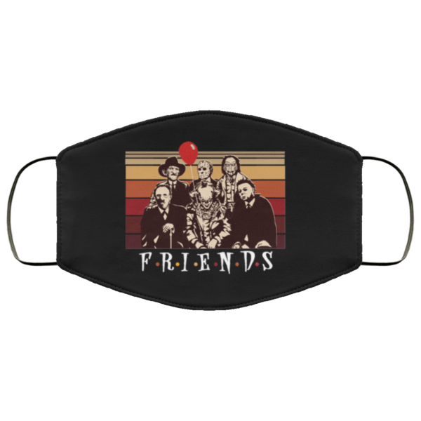 Horror Friends Vintage Face Mask