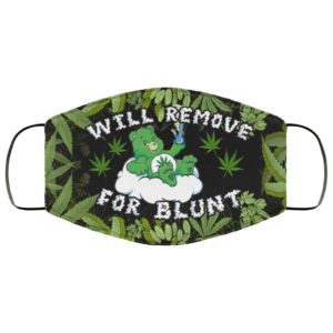 Bear Smoke Weed with Bong Will Remove for Blunt Face Mask