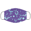 Purple Bat Witchy Cute Mask Face Mask