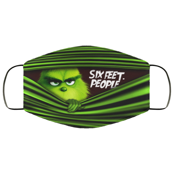 Six Feet People Funny Grinch Face Mask