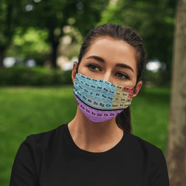 Table Science  Periodic Table Face Mask