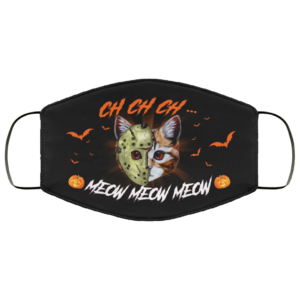 Creepy Halloween Cat Movie Mask Cat Jason Mouth Mask Friday The 13th Face Mask