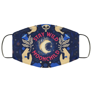 Stay Wild Moon Child Hippie Face Mask