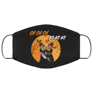 Jason Ki Ki Ki Meow Kitty Halloween Black Cat Face Mask