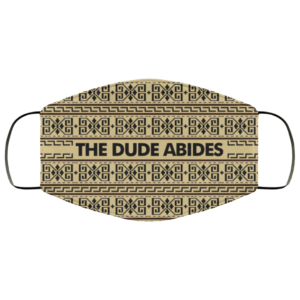 The Dude Abides Lebowski Sweater Pattern Face Mask