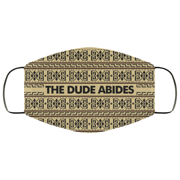 The Dude Abides  Lebowski Sweater Pattern Face Mask