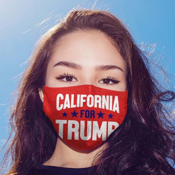 California For Trump Face Mask  Funny Grinch Mask