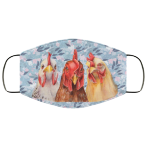 Leaf Seamless Face Mask Cool Floral Chicken Face Mask