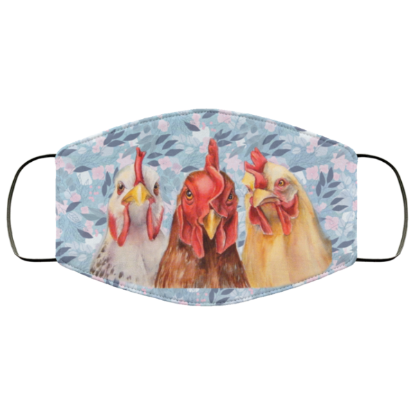 Leaf Seamless Face Mask  Cool Floral Chicken Face Mask