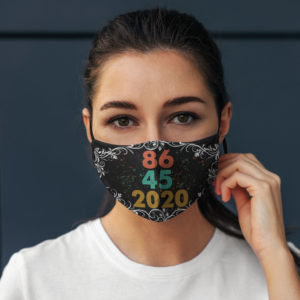 8645 2020 Floral Anti Donald Trump Face Mask