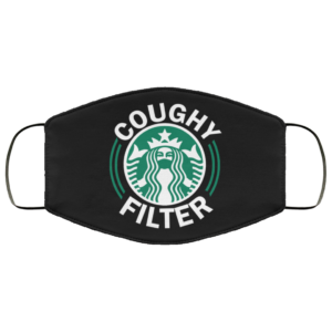 Funny Coughy Filter Mask Lady Coffee Cafe Lover Meme Face Mask