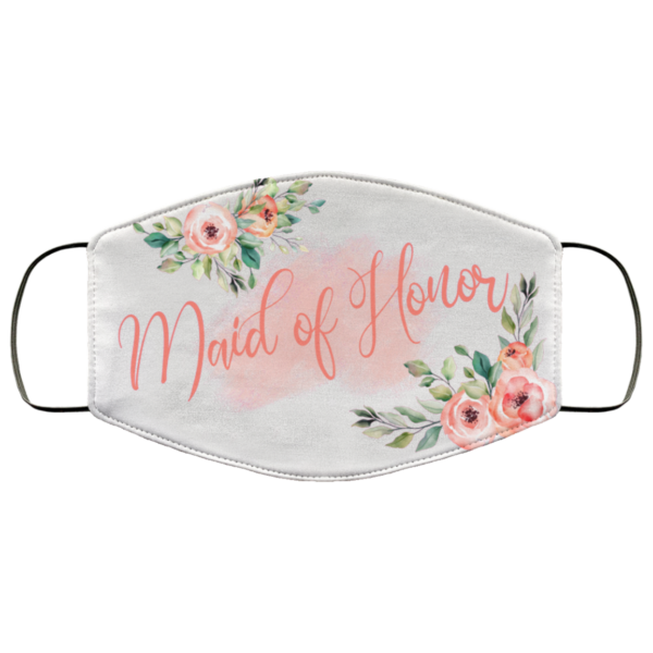 Maid Of Honor Floral Mask Face Mask