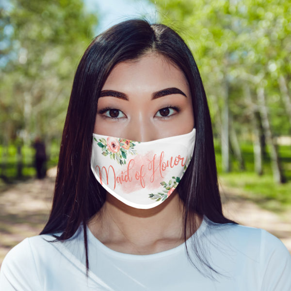 Maid Of Honor Floral Mask Face Mask