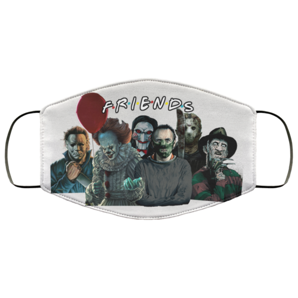 Friends Horror Movies Creepy Halloween Characters Face Mask