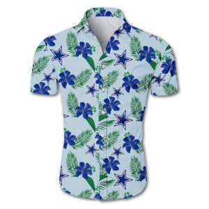 Dallas cowboys tropical flower Hawaiian Beach Shirt