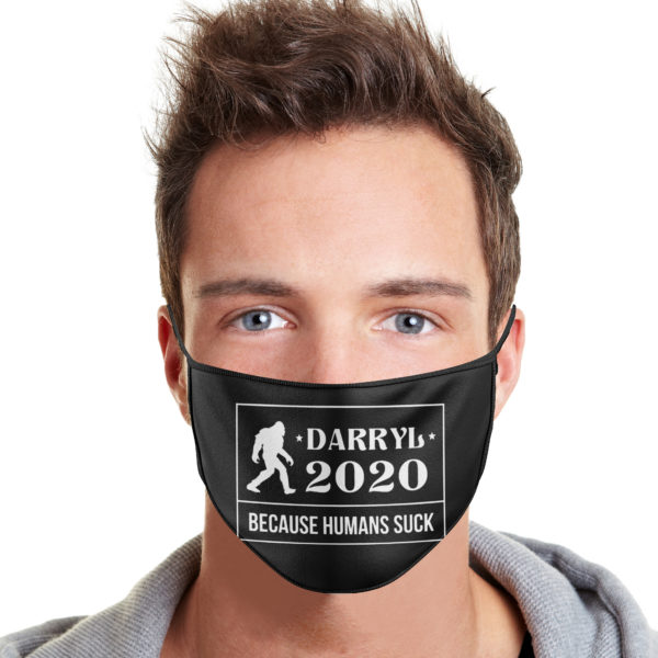 Darryl 2020 Because Humans Suck Cloth Face Mask Reusable