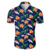 Carolina panthers tropical flower Hawaiian Beach Shirt