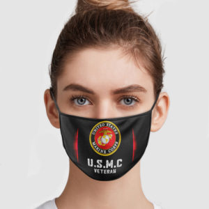 USMC Veteran Cloth Face Mask Reusable