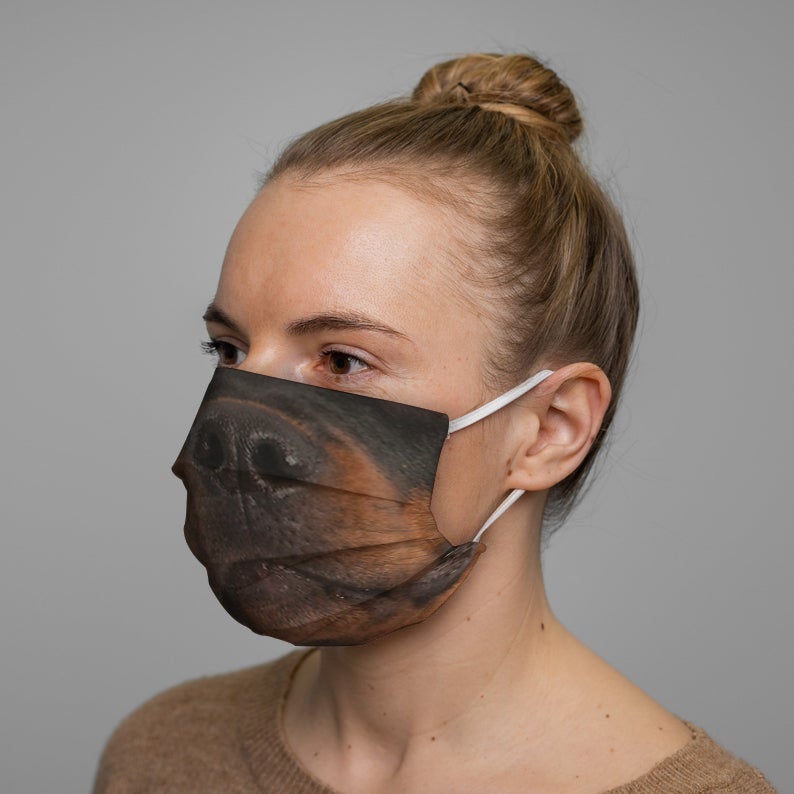 Rottweiler Dog Face Mask