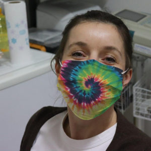 For Vintage Tie-Dye Psychedelic Pattern Reusable Face Mask