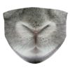 Gray Bunny Rabbit Nose Face Mask Cute as Heck Face Mask