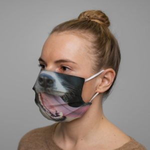 Border Collie Dog Face Mask