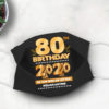 65th Birthday 2020 Face mask Cute Quarantine birthday Face Mask