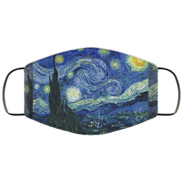 Starry Night Face Mask Reusable
