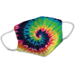 For Vintage Tie-Dye Psychedelic Pattern Reusable Face Mask
