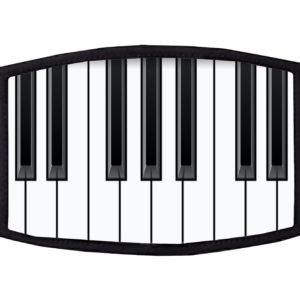 Piano Keys Face Mask