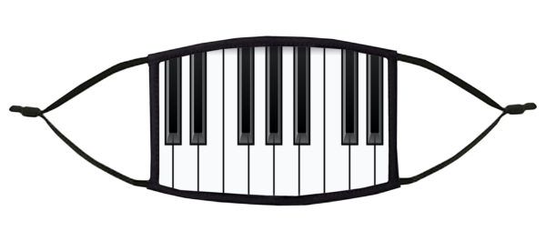 Piano Keys Face Mask