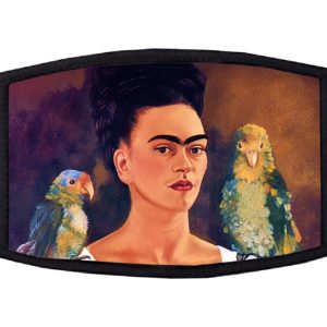 Frida with Parrots Face Mask