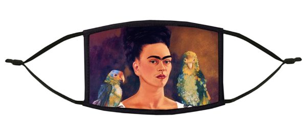 Frida with Parrots Face Mask