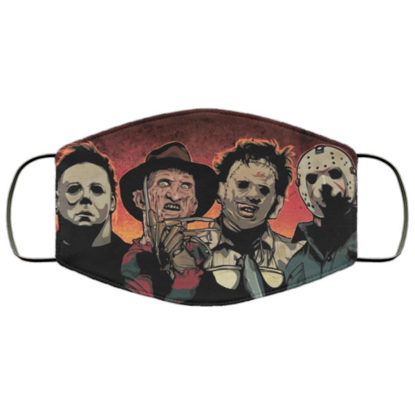 Horror Movie Icons Face Mask Reusable