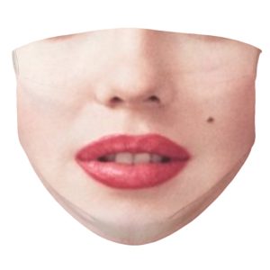 Marylin Monroe Beautiful Lips and Beauty Mark Face Mask Hollywood Star