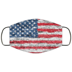 American Flag Wall Face Mask Reusable