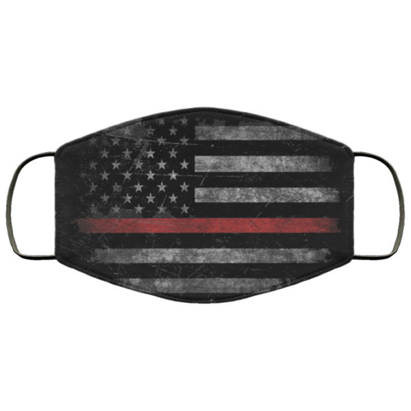 Thin Red Line FireFighter Face Mask Reusable  Face Mask