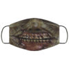 Zombie Mouth Face Mask Reusable