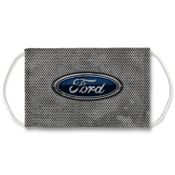 Ford Logo Steel Plate Distressed Face Mask