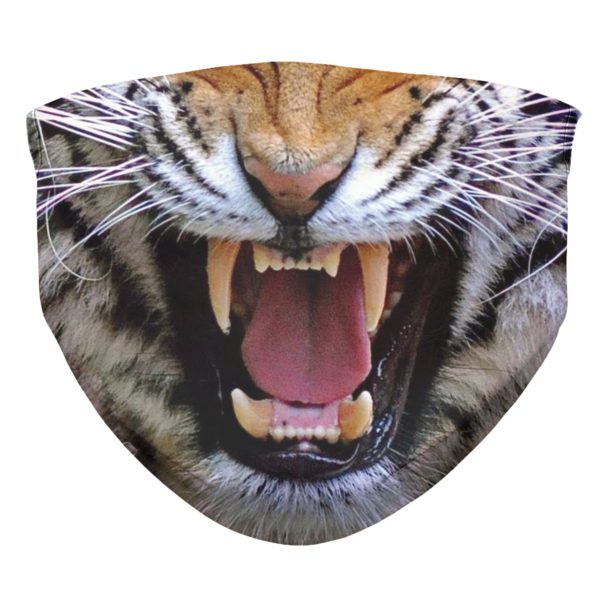 Growling Tiger Angry Tiger Face Mask