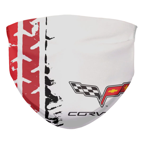 Corvette Logo Tread Pattern Face Mask