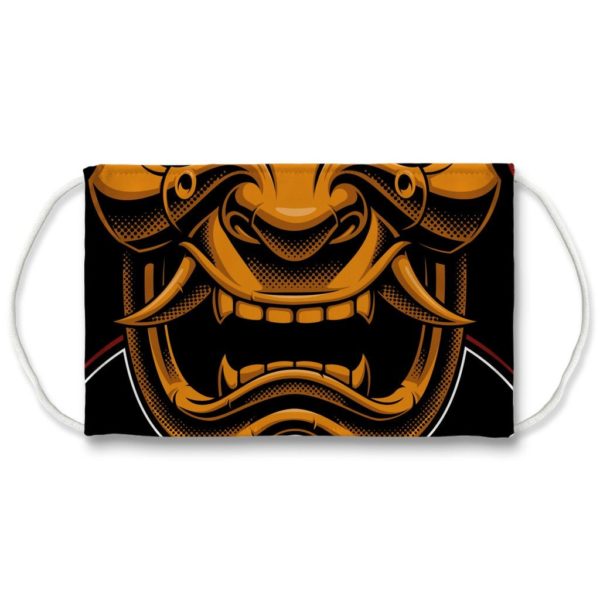 Japanese Sengoku Samurai Mask Menpo Demon Face Mask